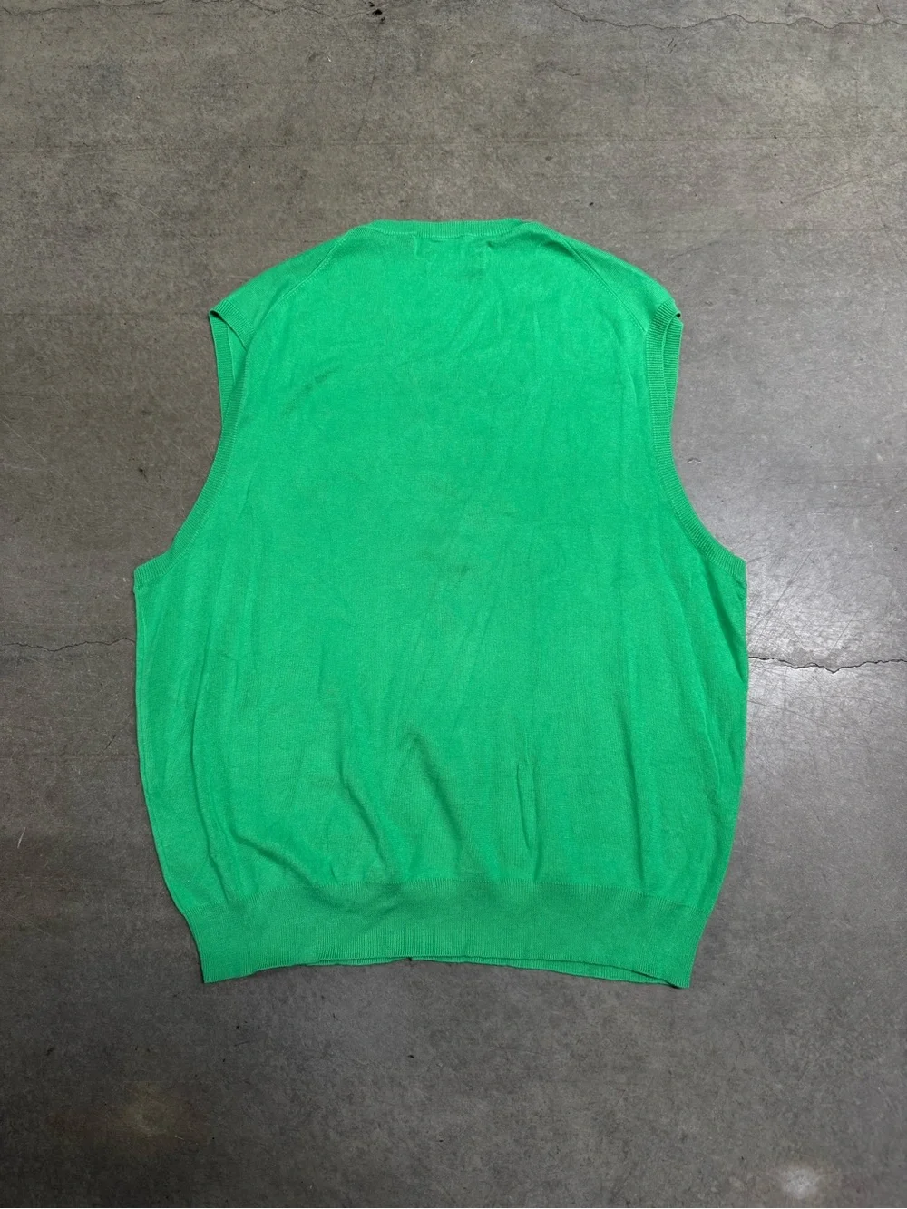Vintage Y2K Polo Ralph Lauren The Pima Sweater Green Vest Men’s 2XL New W Tags